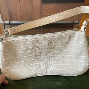Amazon Shoulder Bag Alligator white textured